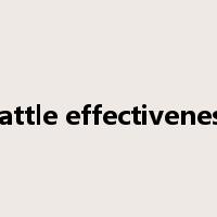 battle effectiveness是什么意思