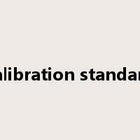 calibration standard是什么意思
