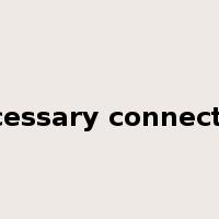 necessary connection是什么意思