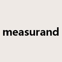 measurand是什么意思