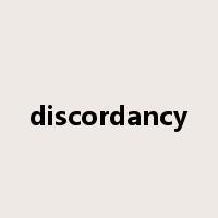 discordancy是什么意思