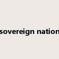 sovereign nation是什么意思