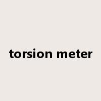 torsion meter是什么意思