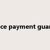 advance payment guarantee是什么意思