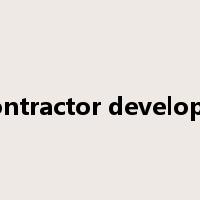 subcontractor development是什么意思