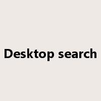 Desktop search是什么意思