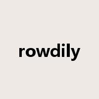 rowdily是什么意思