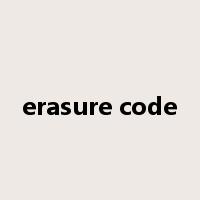 erasure code是什么意思