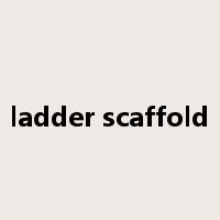 ladder scaffold是什么意思