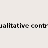 qualitative control是什么意思