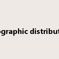 geographic distribution是什么意思