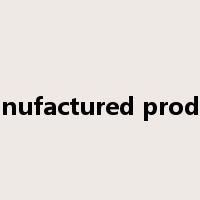 manufactured product是什么意思