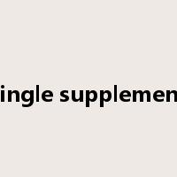 single supplement是什么意思
