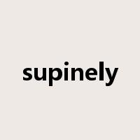 supinely是什么意思