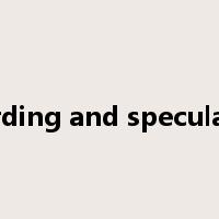hoarding and speculation是什么意思