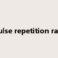 Pulse repetition rate是什么意思