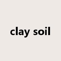 clay soil是什么意思