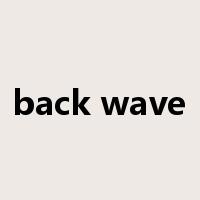 back wave是什么意思