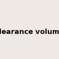 clearance volume是什么意思