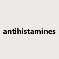 antihistamines是什么意思