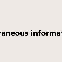 extraneous information是什么意思