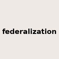 federalization是什么意思