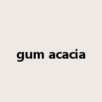 gum acacia是什么意思