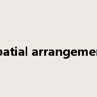 spatial arrangement是什么意思