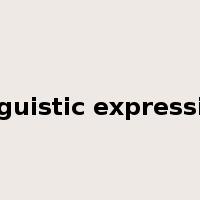 linguistic expression是什么意思