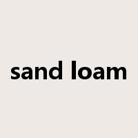 sand loam是什么意思