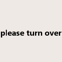 please turn over是什么意思
