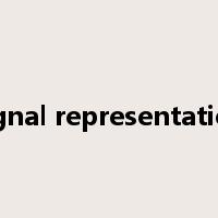 signal representation是什么意思