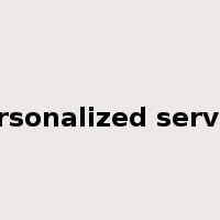personalized service是什么意思