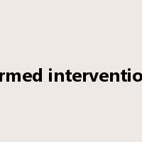 armed intervention是什么意思