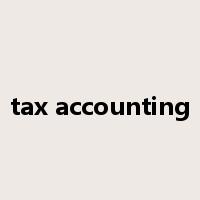 tax accounting是什么意思