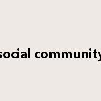 social community是什么意思