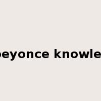beyonce knowles是什么意思