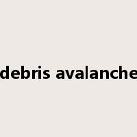 debris avalanche是什么意思