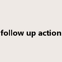 follow up action是什么意思