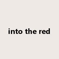 into the red是什么意思