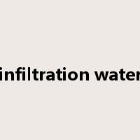 infiltration water是什么意思