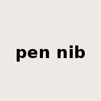 pen nib是什么意思