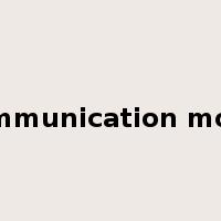 communication mode是什么意思