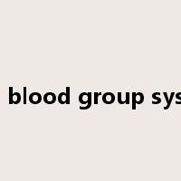 ABO blood group system是什么意思