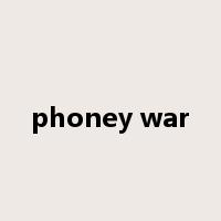 phoney war是什么意思