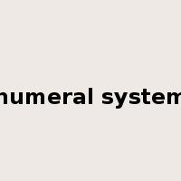 numeral system是什么意思
