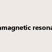 paramagnetic resonance是什么意思