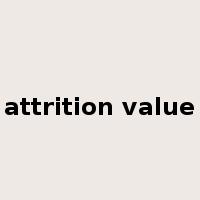 attrition value是什么意思