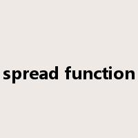 spread function是什么意思