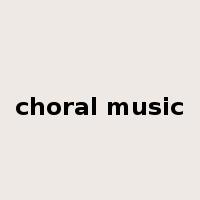 choral music是什么意思